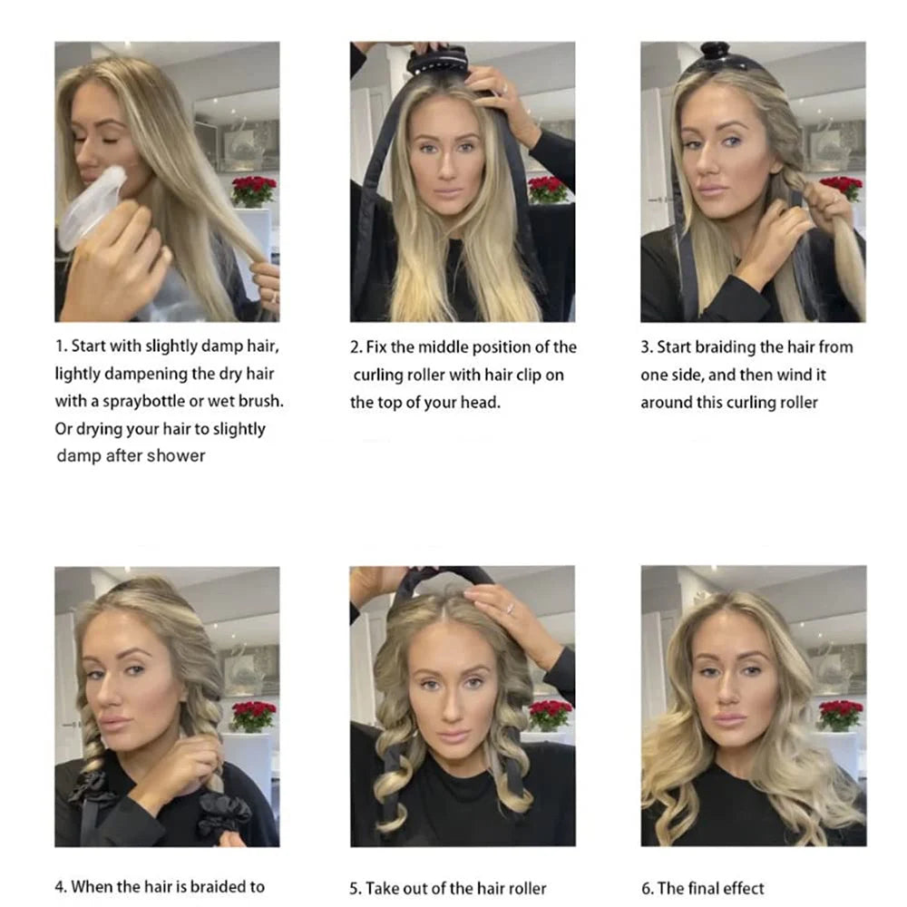 Heatless Curling Rod  Soft Headband  Hair Curlers