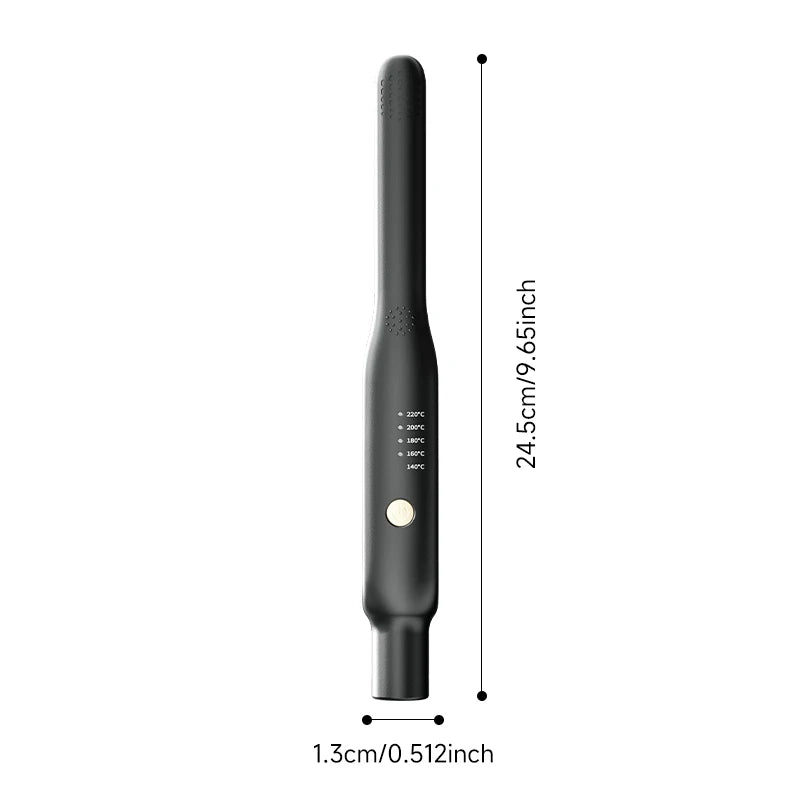 Mini Hair Straightener & Curler - Ceramic Fast Heating 140-220°C - Portable Flat Iron for Short Hair Travel Styling